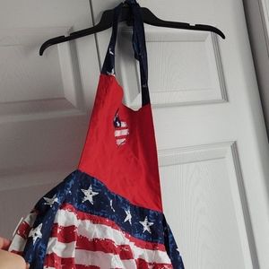 🐾 2 for $15 perfect companion to Patriotic owl pat!!Kay Dee Patriotic Apron!